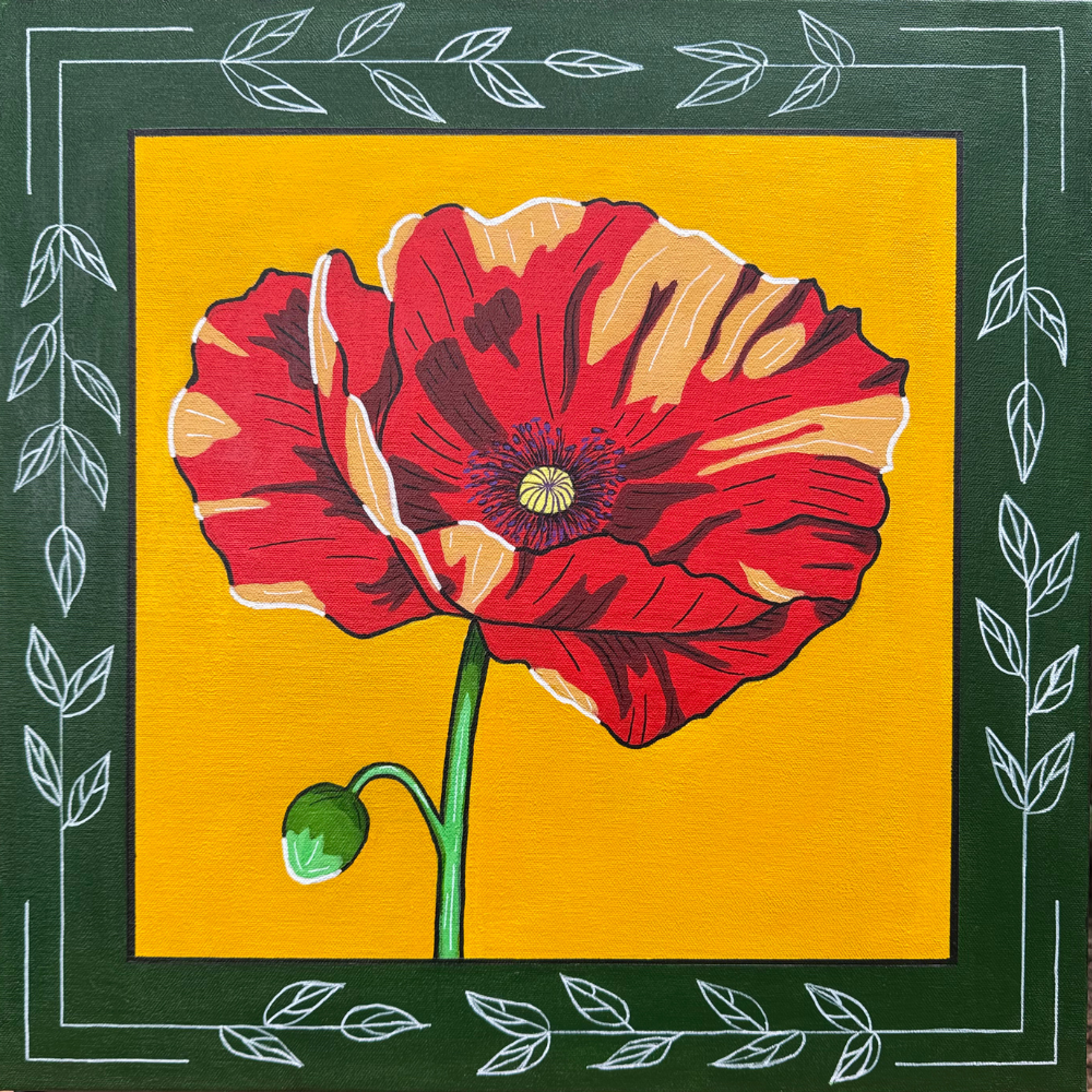 Red Poppy Flower 1