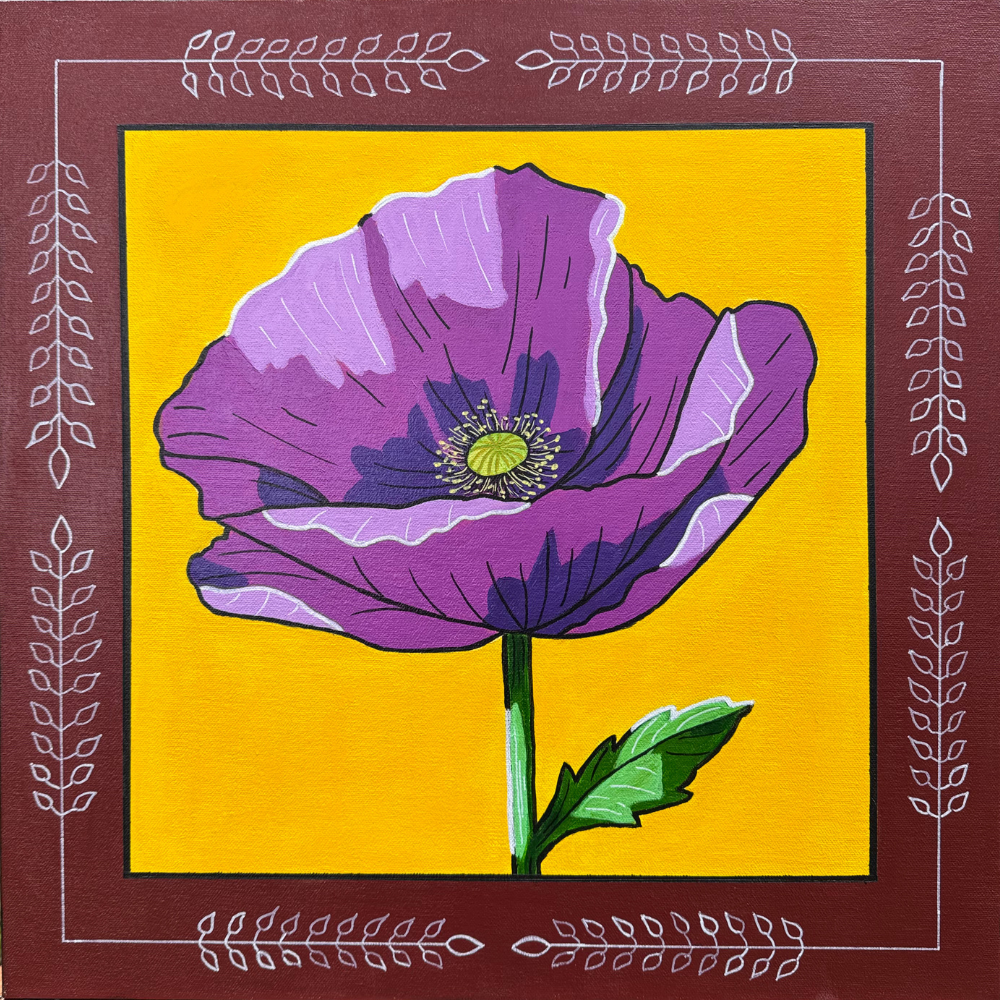 Purple Poppy Flower